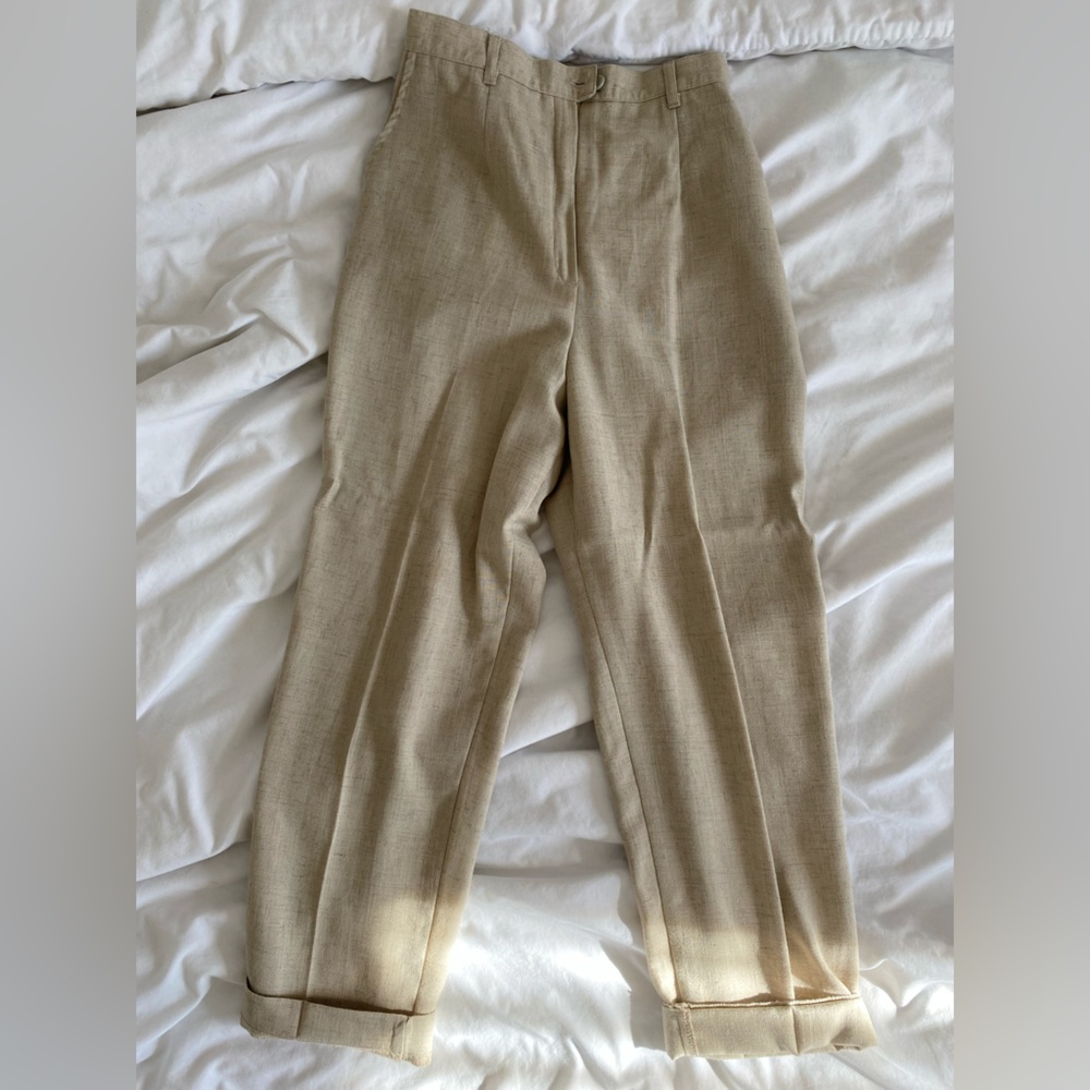VINTAGE cream pants